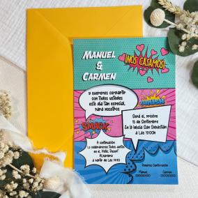 Invitación Estilo Cómic