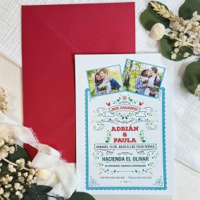 Invitación de Boda Moderna con Foto
