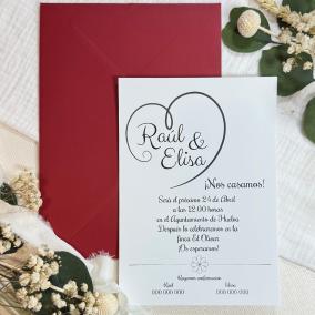Invitación Corazón Original