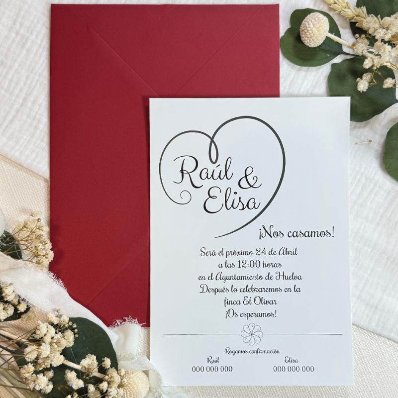 Invitación Corazón Original