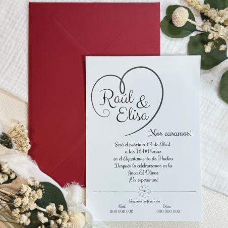 Invitación Corazón Original
