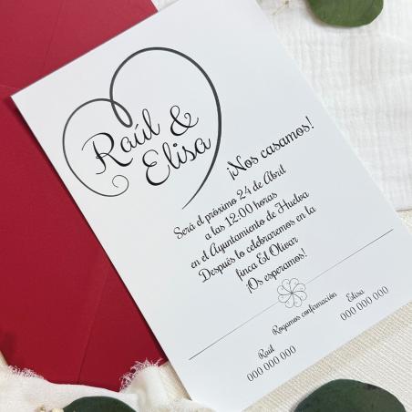 Invitación Corazón Original
