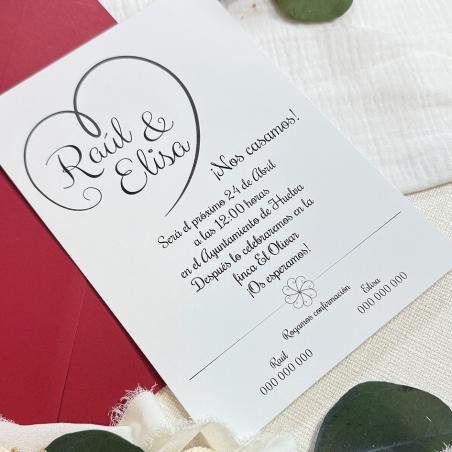 Invitación Corazón Original