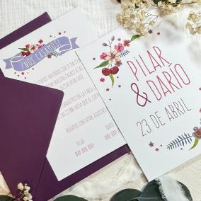 Invitación Alegre Cereza