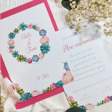 Invitación de boda original