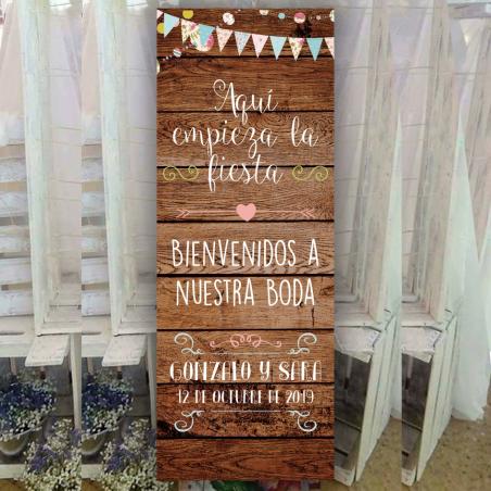 Banner divertido para bodas