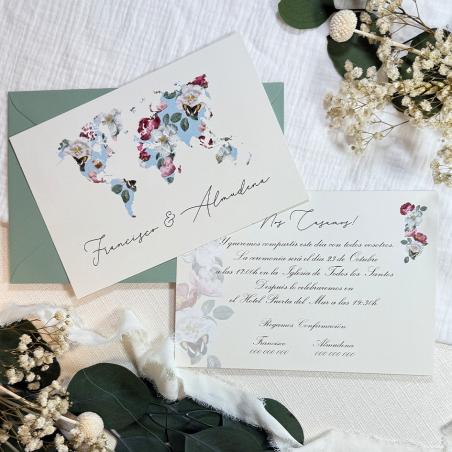 Invitación Mapa Romántico
