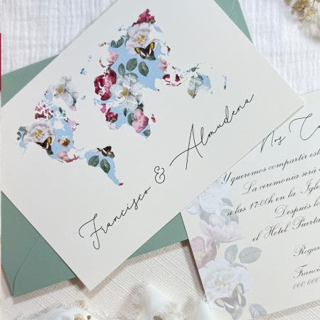 Invitación Mapa Romántico