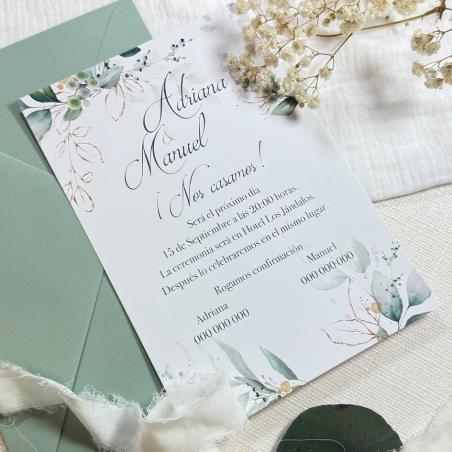 Invitación Elegante Oro