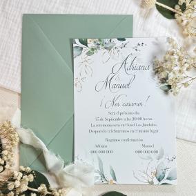 Invitación de boda barata