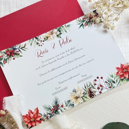 Invitación de Boda Navidad