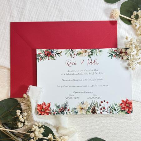 Invitación de Boda Navidad