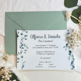Invitación Boda Horizontal