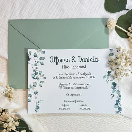 Invitación Boda Horizontal