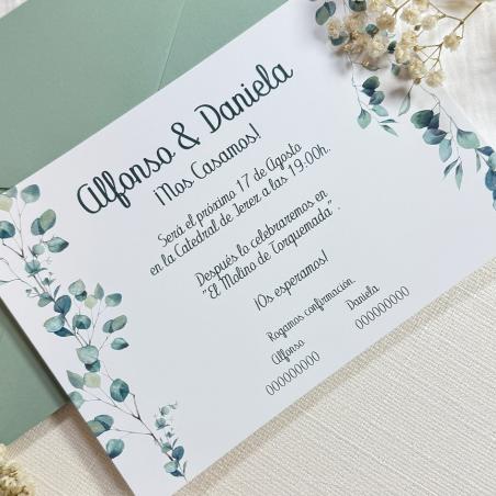 Invitación Boda Horizontal