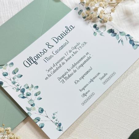 Invitación Boda Horizontal
