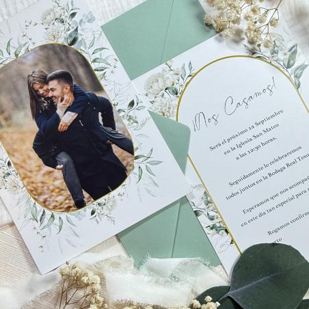 Invitación de Boda con Foto Elegante