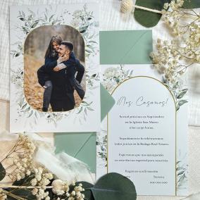 Invitación de Boda con Foto Elegante