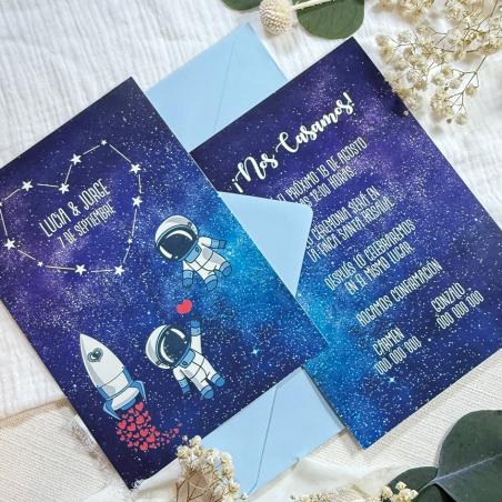 Invitación de Boda Original Estrellas