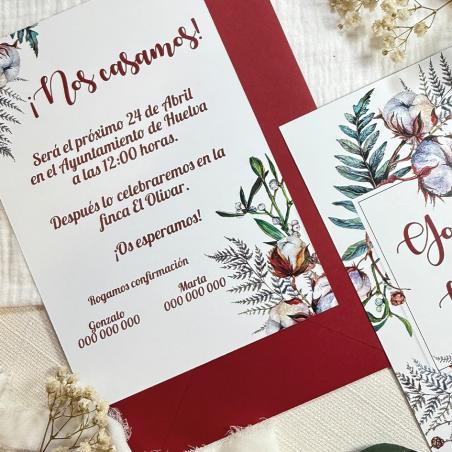 Invitación de Boda Otoño