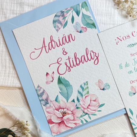 Invitación para Bodas Románticas