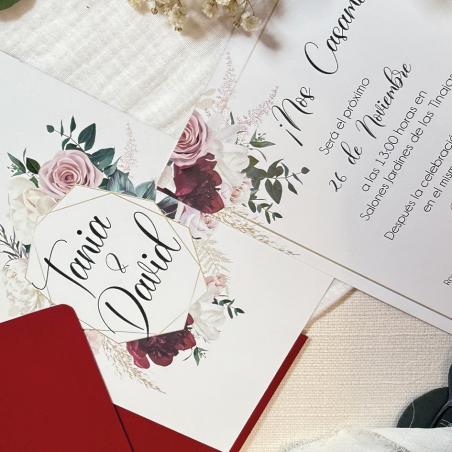 Invitación Elegante Floral