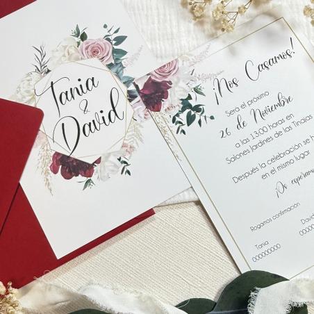 Invitación Elegante Floral