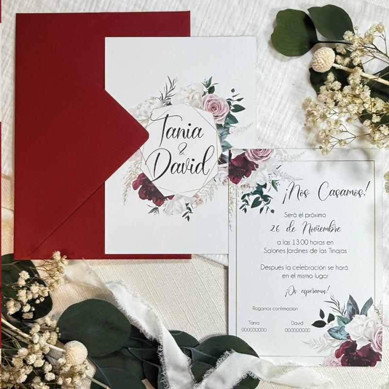 Invitación Elegante Floral