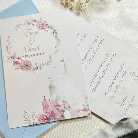 Invitación de Boda Romántica Disney