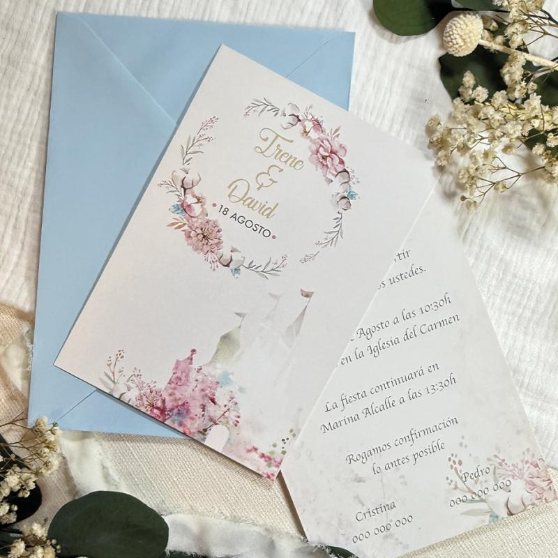 Invitación de Boda Romántica Disney