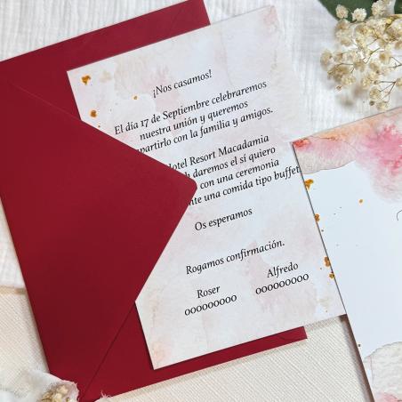 Invitación Boda Vino