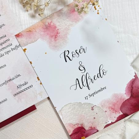 Invitación Boda Vino