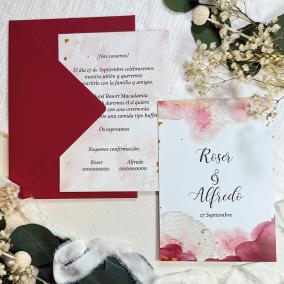 Invitación Boda Vino