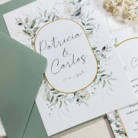 Invitación Sencilla y Elegante Floreada