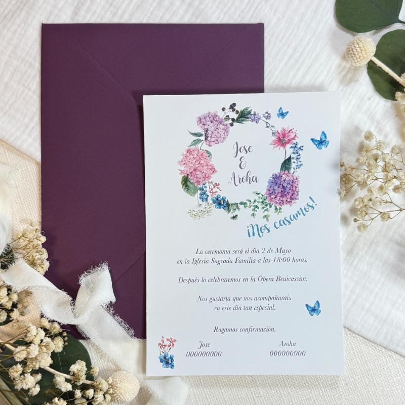 Invitaciones de Boda original
