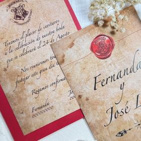 Invitación Carta Harry Potter