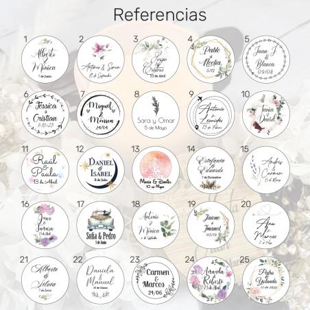 Velas personalizadas para Bodas