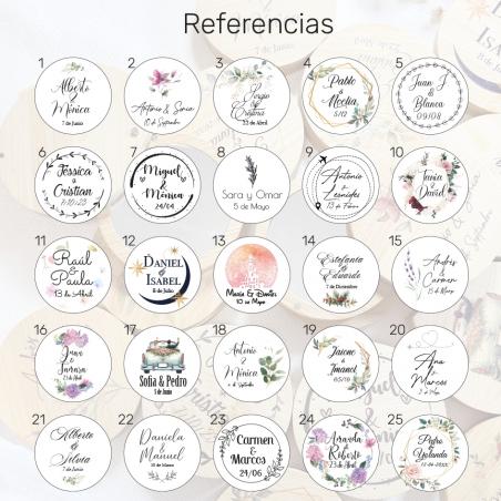 Espejo de madera con tapa personalizado