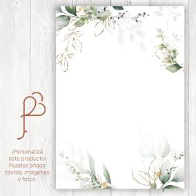 Cartel Elegante Oro Vertical