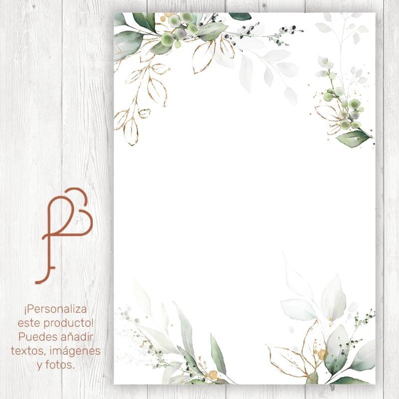 Cartel Elegante Oro Vertical