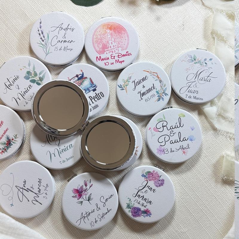 Espejo detalle de boda Personalizado