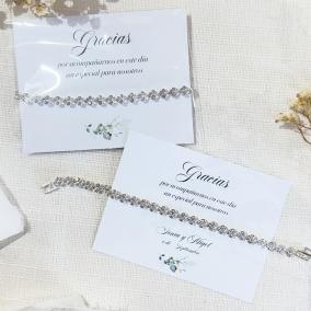 Pulsera con tarjeta detalle mujer 2