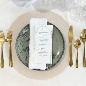 Tarjeta de Menú Elegante