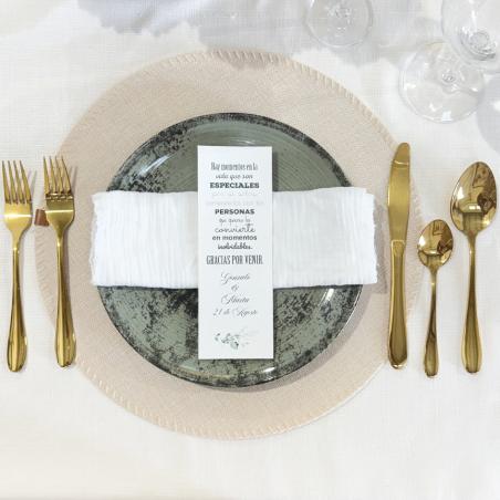 Tarjeta de agradecimiento de Boda Clásica