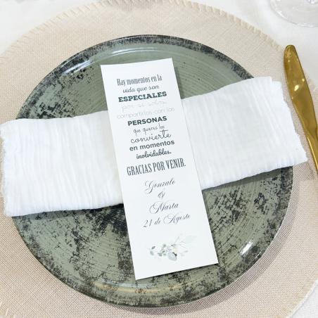 Tarjeta de agradecimiento de Boda Clásica