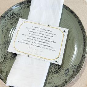 Tarjeta de agradecimiento sencilla