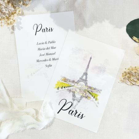 Seating Plan Acuarela Personalizada