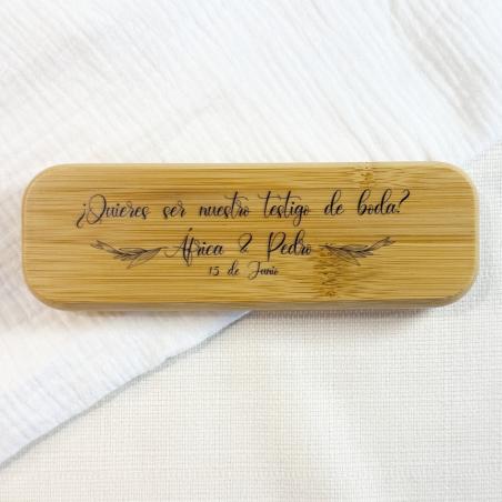 Caja regalo con dos bolígrafos personalizados