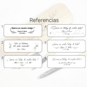 Caja regalo con dos bolígrafos personalizados 2