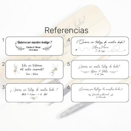 Caja regalo con dos bolígrafos personalizados